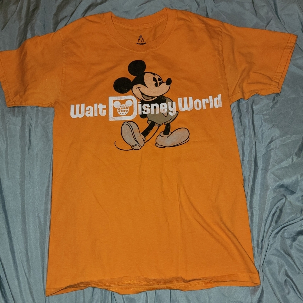 Orange Mickey Mouse Tee